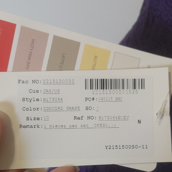 Jasmine B2 Purple V-Neck Sleeveless Fit and Flare Cocktail Dress 10 - Picture 6 of 14